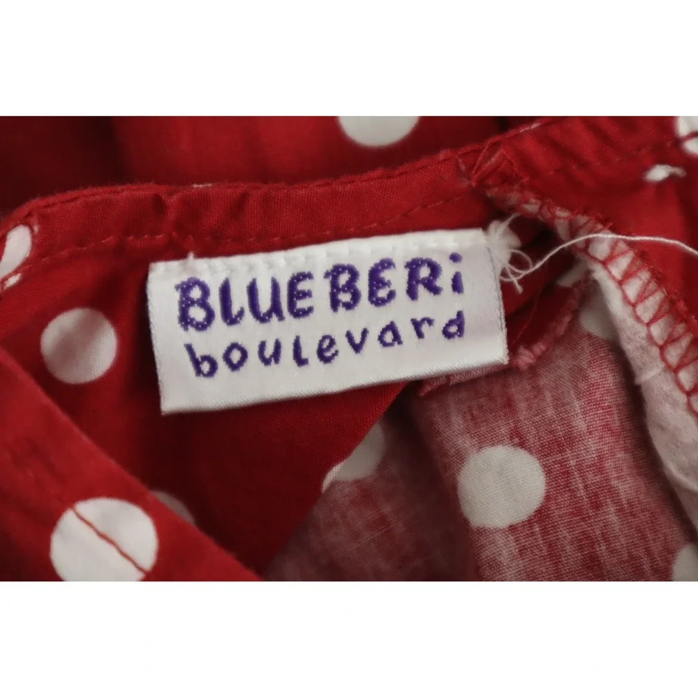 Blueberi Boulevard‎ Girls Vintage Sunflower Dress - Red Polka dot - Size 2T